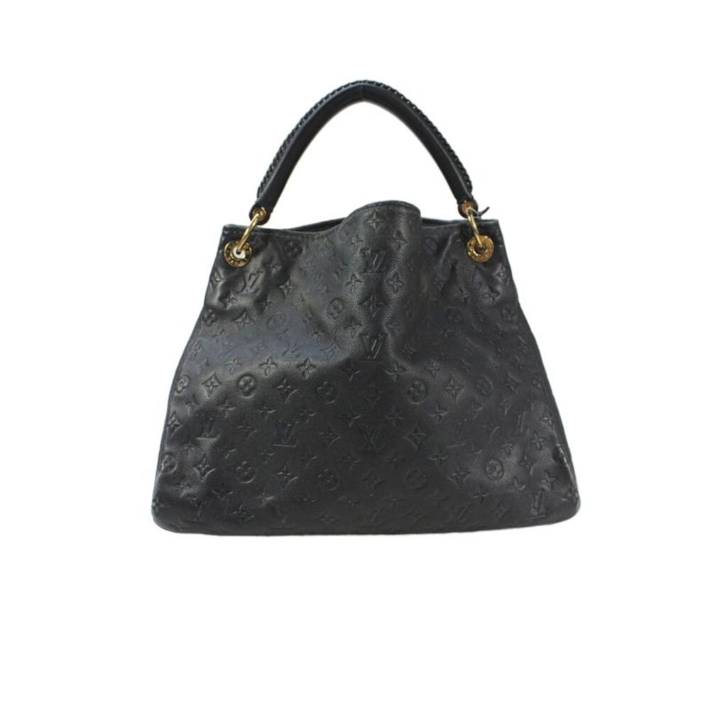 Louis Vuitton Womens Leather Artsy MM Monogram Handbag Black - Picture 5 of 11